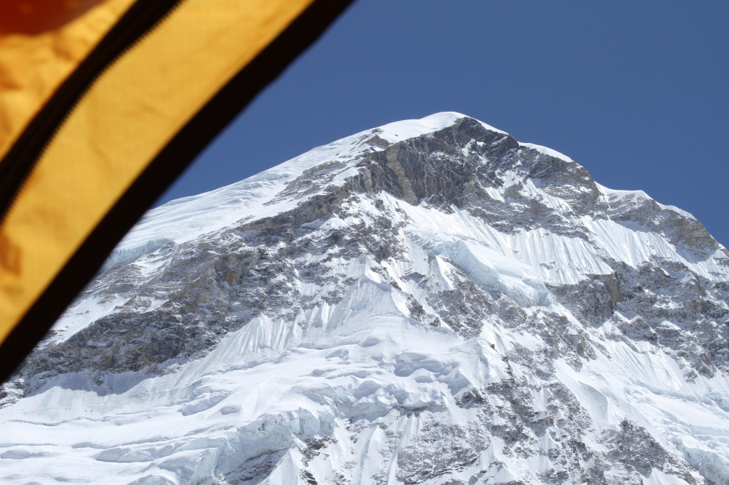everest from tent